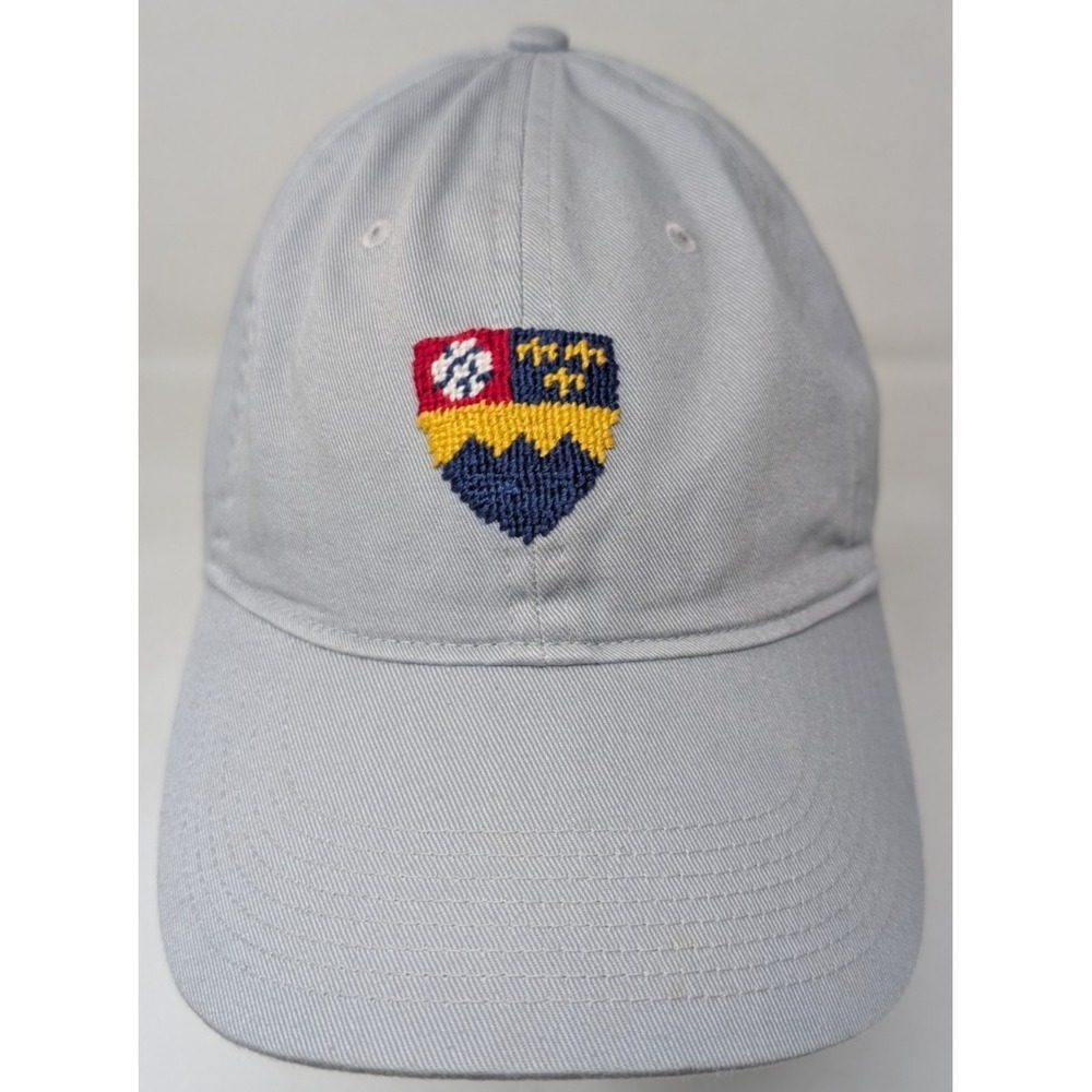 Saint Louis Priory School Smathers & Branson Needlepoint Baseball Cap Hat VTG